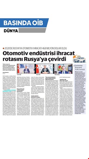 OTOMOTİV ENDÜSTRİSİ İHRACAT ROTASINI RUSYA'YA ÇEVİRDİ